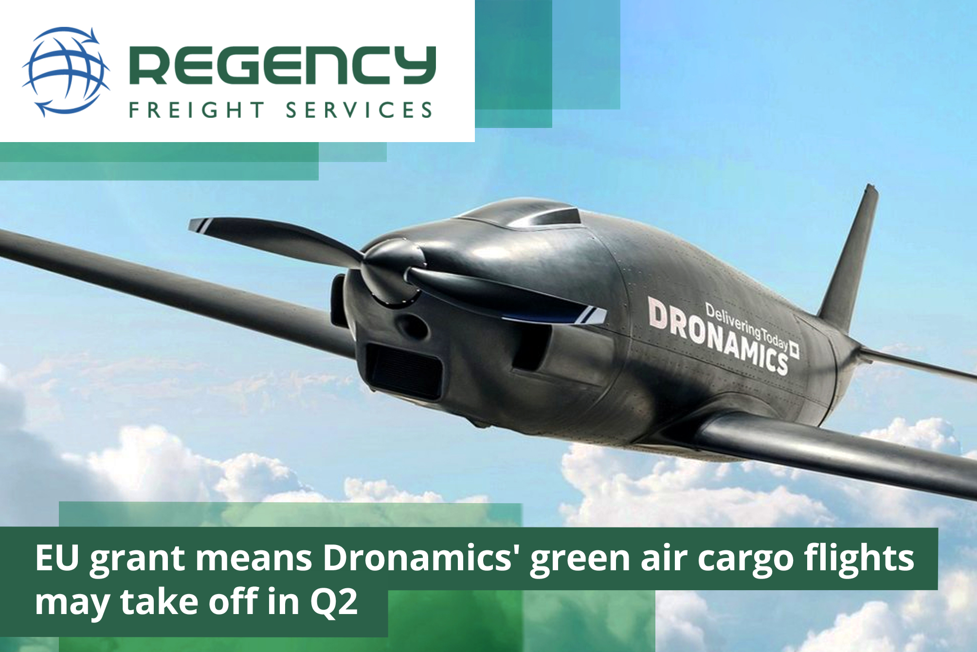 EU grant means Dronamics' green air cargo flights may take off in Q2